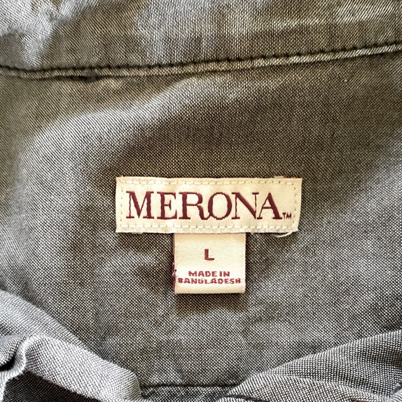 Merona Gray Shirt - Picture 1 of 2